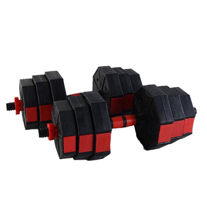 Exersci Premium Adjustable Dumbbell & Barbell Set - 20Kg/30Kg/40Kg for Ultimate Home Workouts