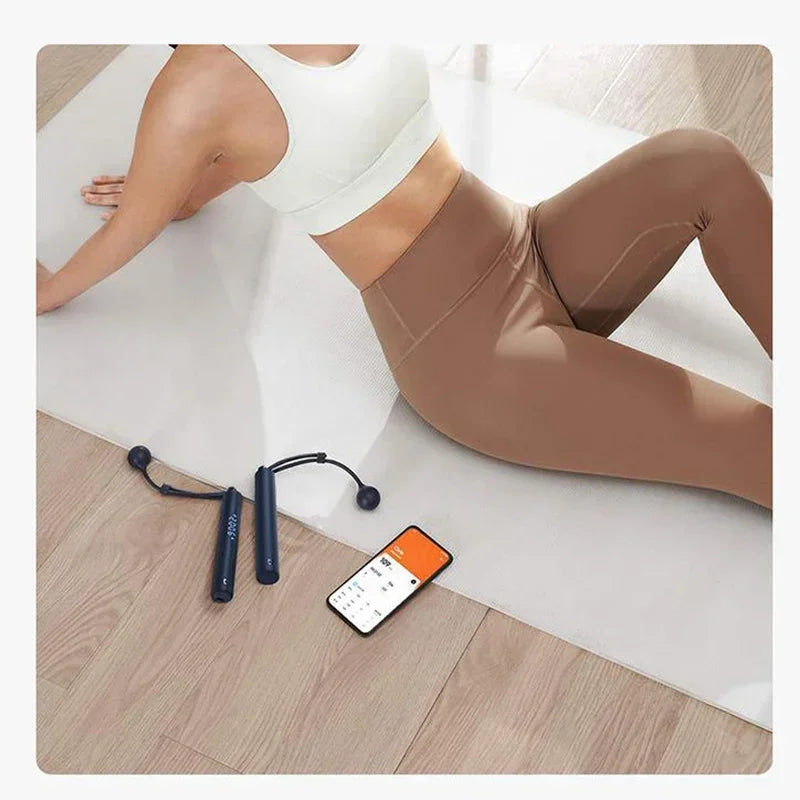 Miui Mijia Smart Skipping Jump Rope Counter With Xiaomi Fit App Adjustable Calorie Calculation Sport Fitness For Smart Life