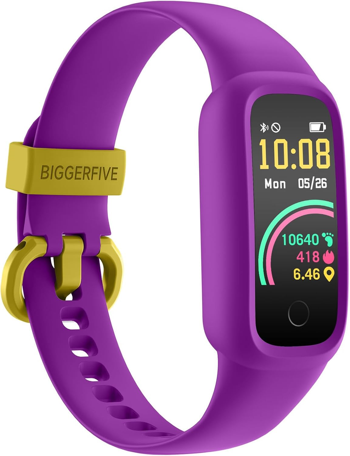 Vigor 2 L Kids Fitness Tracker Watch for Boys Girls Ages 5-15, Activity Tracker, Heart Rate Sleep Monitor, IP68 Waterproof, Pedometer, Calorie Step Counter Watch, Lilac