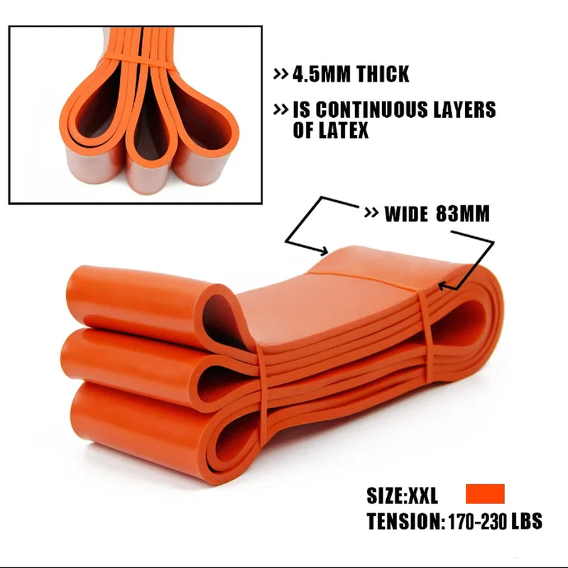 Heavy Duty Latex Resistance Band Exercise Elastic Band for Sport Strength Pull up Assist Band Workout Pilates Fitness Equipment