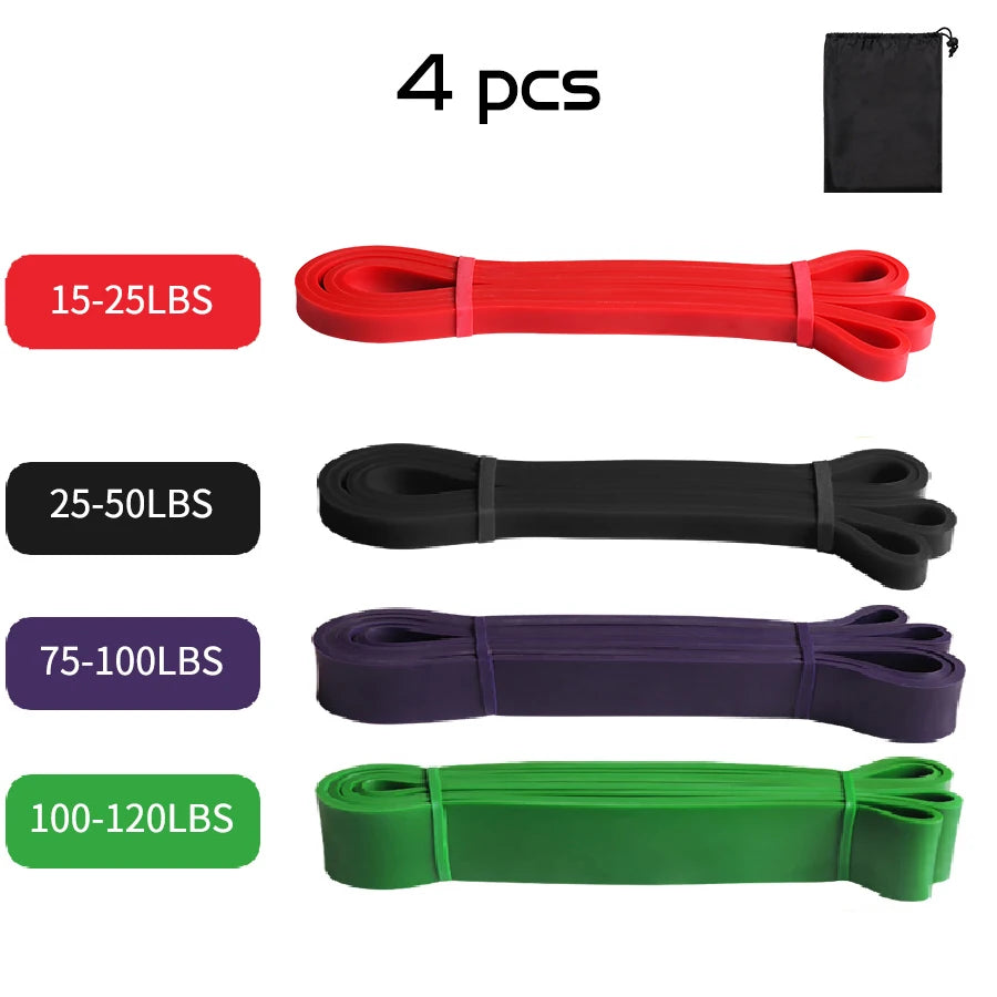 Heavy Duty Latex Resistance Band Exercise Elastic Band for Sport Strength Pull up Assist Band Workout Pilates Fitness Equipment