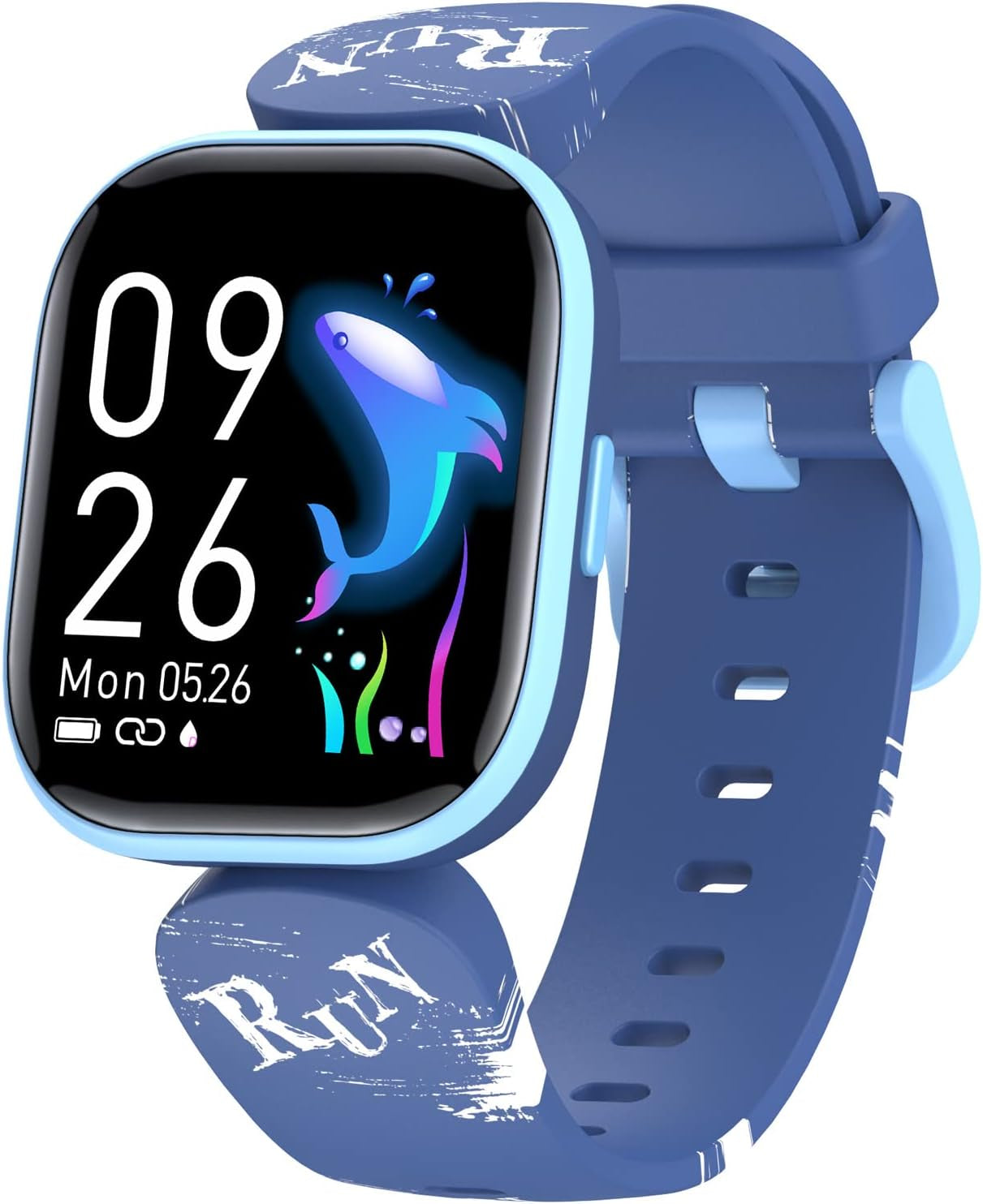 Kids Fitness Activity Tracker Watch, 1.4" DIY Watch Face IP68 Waterproof Kids Smart Watch with 19 Sport Modes, Pedometers, Heart Rate, Sleep Monitor, Great Gift for Boys Girls Teens 6+