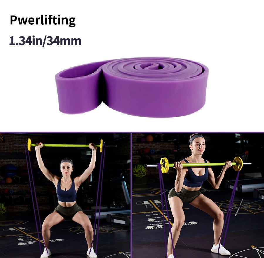 Heavy Duty Latex Resistance Band Exercise Elastic Band for Sport Strength Pull up Assist Band Workout Pilates Fitness Equipment