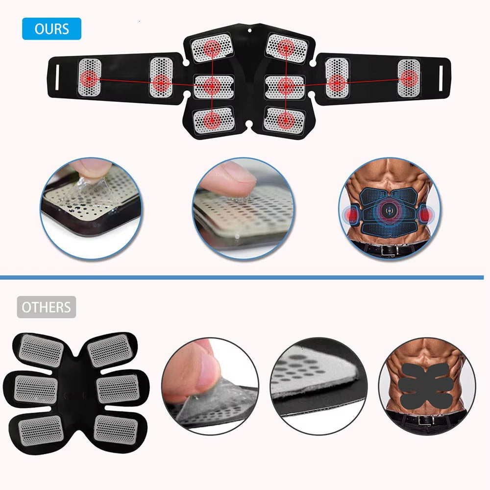 Muscle Stimulator ABS Hip Trainer EMS Abdominal Belt Electrostimulator Muscular Exercise Home Gym Equipment Electrostimulation