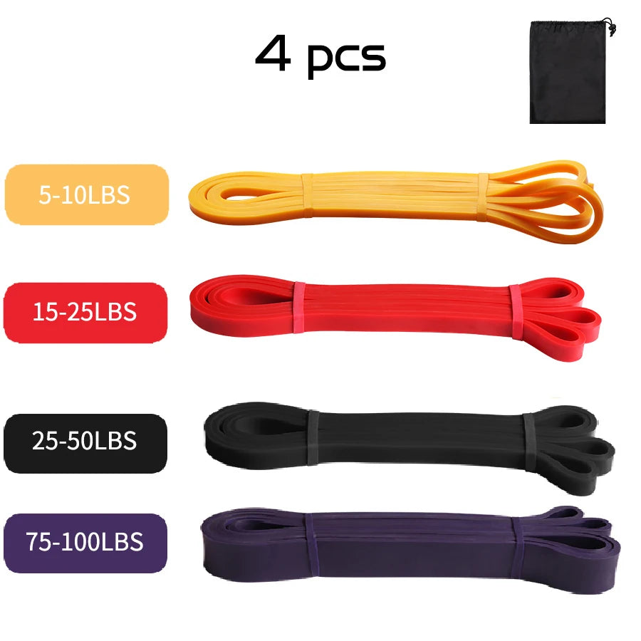 Heavy Duty Latex Resistance Band Exercise Elastic Band for Sport Strength Pull up Assist Band Workout Pilates Fitness Equipment