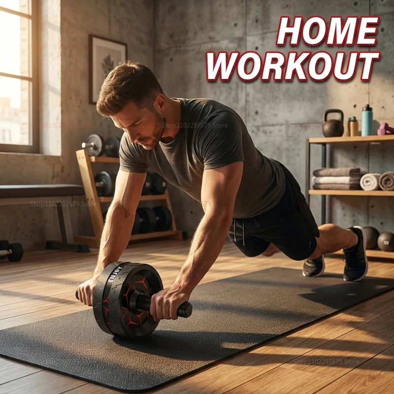Abdominal Roller, Abdominal Exercise Equipment for Abdominal and Core Strength Training, Home Fitness Wheel for Men and Women