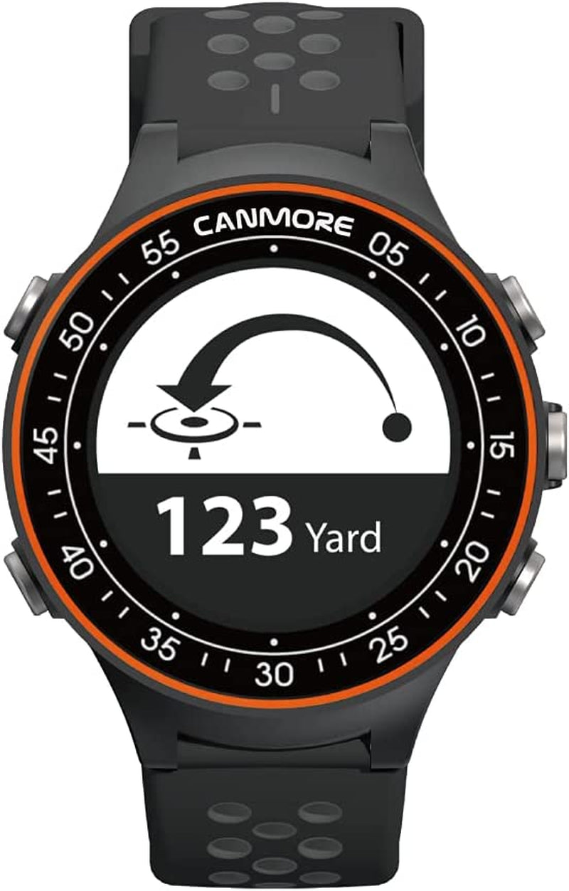 TW411 Golf GPS Watch with Fitness Tracker, 41,000+ Free Preloaded Worldwide Course, Upgraded IC Chip, Orange