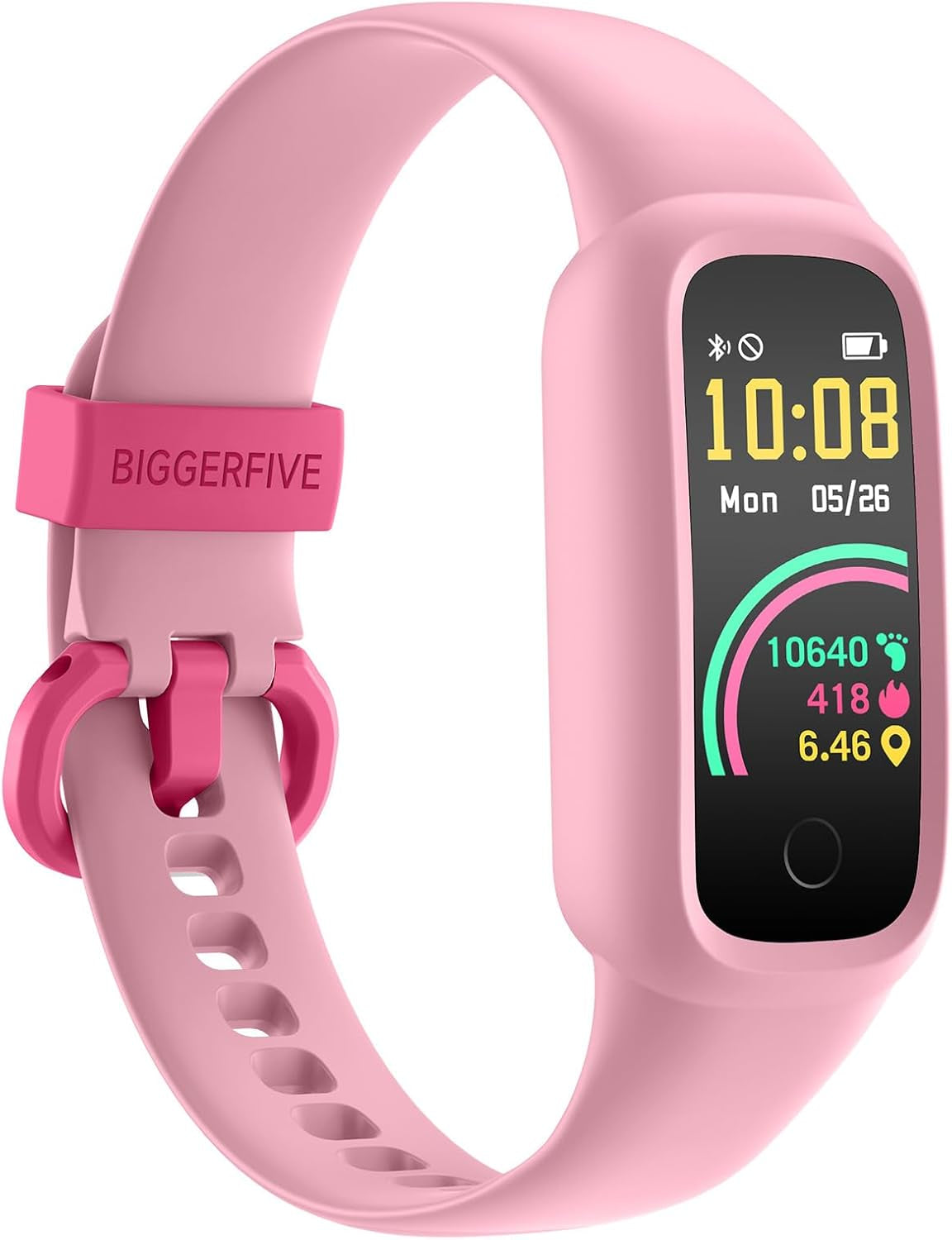 Vigor 2 L Kids Fitness Tracker Watch for Boys Girls Ages 5-15, Activity Tracker, Heart Rate Sleep Monitor, IP68 Waterproof, Pedometer, Calorie Step Counter Watch, Lilac