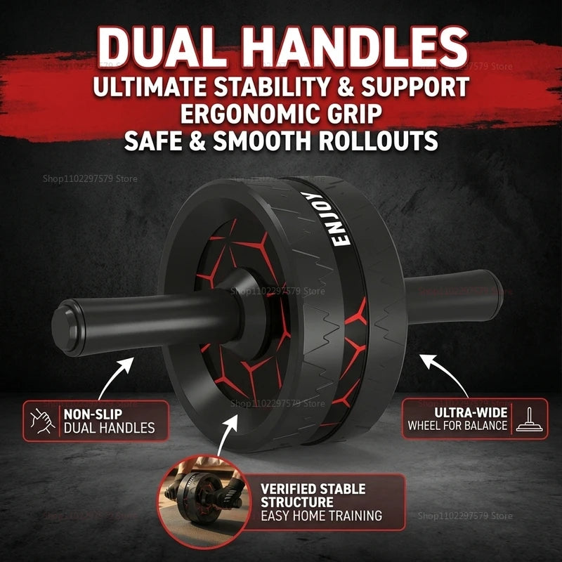 Abdominal Roller, Abdominal Exercise Equipment for Abdominal and Core Strength Training, Home Fitness Wheel for Men and Women