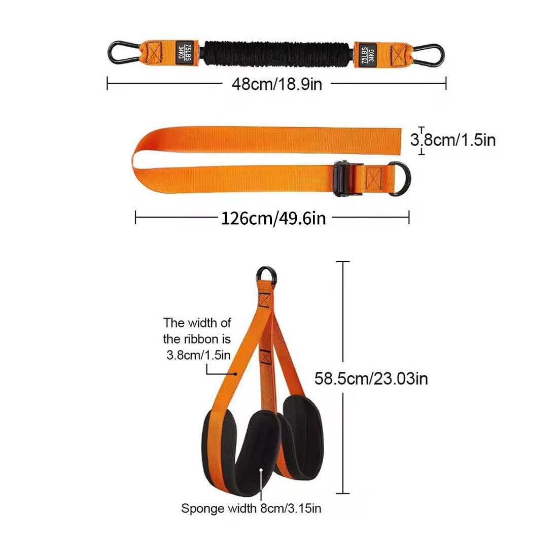 Heavy Duty Pull up Assistance Bands Adjustable Pull up Bands Set for Training UK
