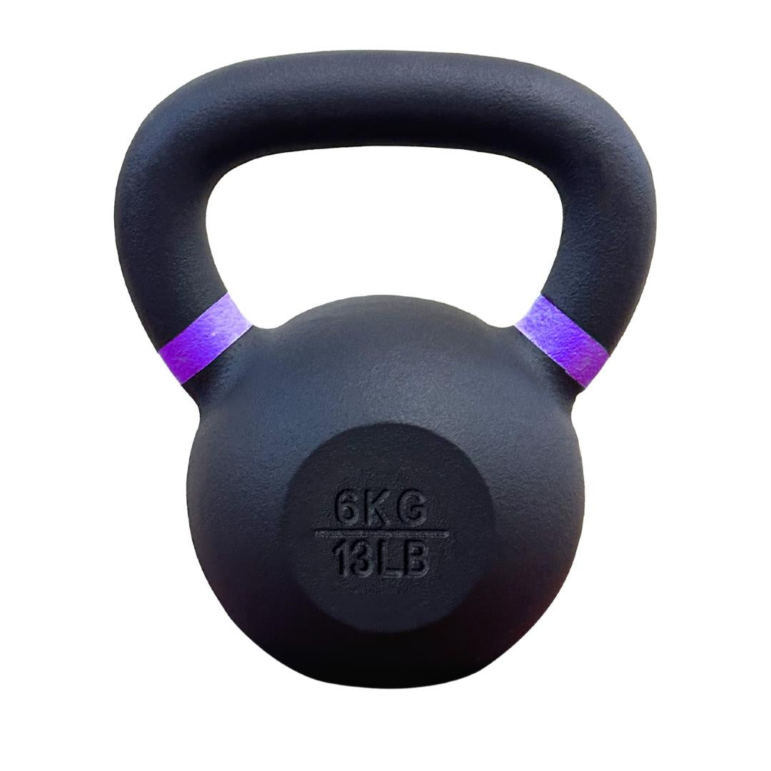 Versatile 2-28Kg Neoprene Coated Cast Iron Kettlebells for Ultimate Fitness Training