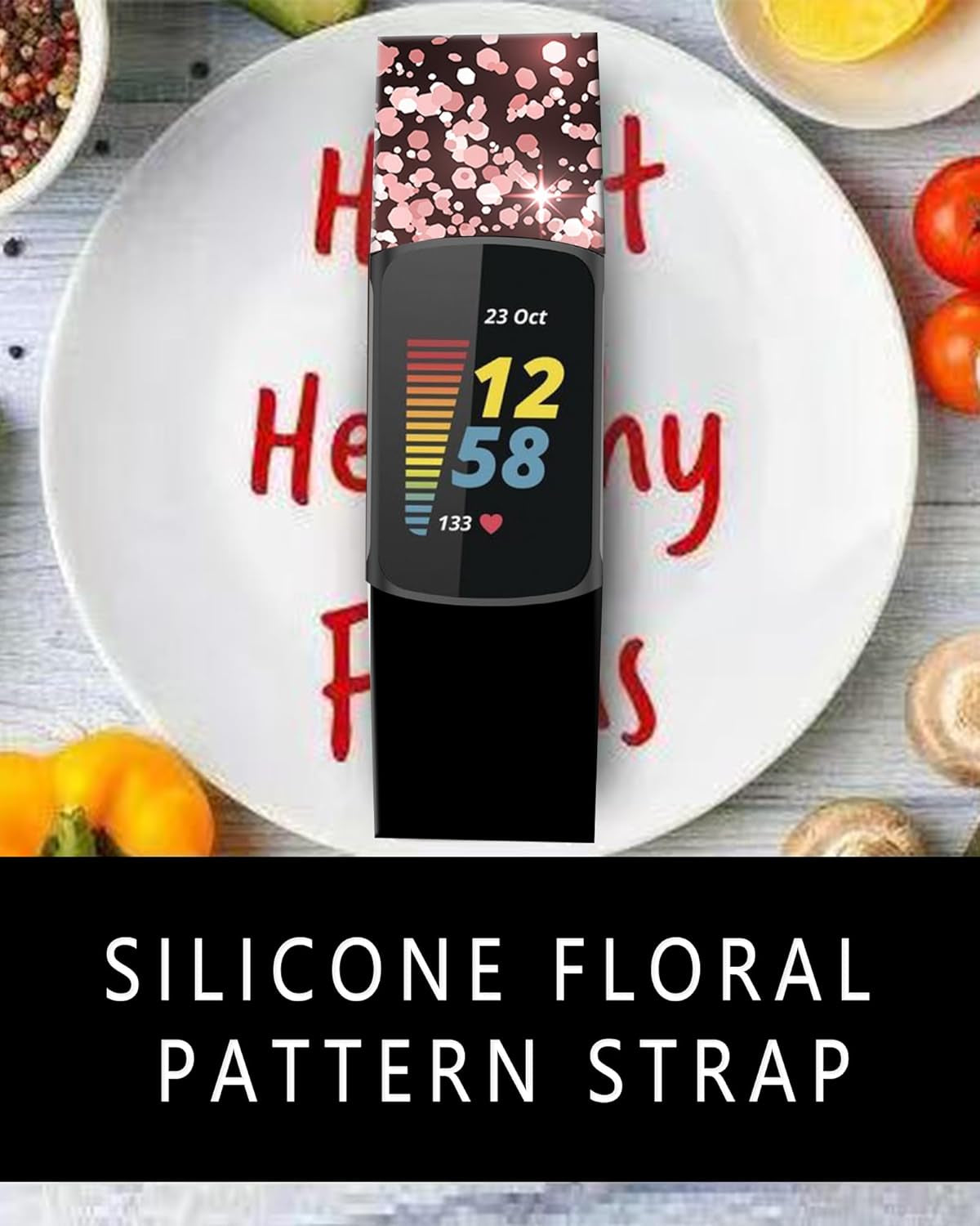 Bands Compatible with Charge 4 / Charge 3 / Charge 3 SE for Women Men, Soft Silicone Sport Replacement Band, Cute Wristbands Strap Fitness Sport Band