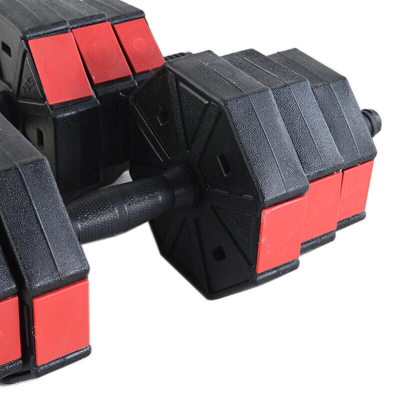 Exersci Premium Adjustable Dumbbell & Barbell Set - 20Kg/30Kg/40Kg for Ultimate Home Workouts